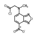 结构式 CAS# 140164-85-8, N-甲基-N-(7-硝基-2,1,3-苯并恶二唑-4-基)甘氨酰氯