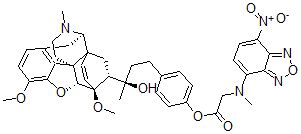 CAS#: 140164-88-1， N-Methyl-N-(7-nitro-4-benzofurazanyl)-Glycine 4-[3-[[5a,7a(R)]-4,5-epoxy-3,6-dimethoxy-17-methyl-6,14-ethenomorphinan-7-yl]-3-hydroxybutyl]phenyl ester