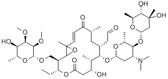 CAS#: 1402-83-1， 2-[(2E)-8-[5-(4,5-Dihydroxy-4,6-Dimethyl-Oxan-2-Yl)Oxy-4-Dimethylamino-6-Methyl-Oxan-2-Yl]Oxy-14-Ethyl-10-Hydroxy-15-[(5-Hydroxy-3,4-Dimethoxy-6-Methyl-Oxan-2-Yl)Oxymethyl]-1,5,9-Trimethyl-4,12-Dioxo-13,17-Dioxabicyclo[14.1.0]Heptadec-2-En-7-Yl]Acetaldehyde