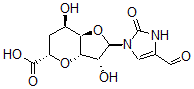 CAS#: 140447-97-8， (2R,3R,3aS,5S,7R,7aR)-2-(4-Formyl-2-Oxo-3H-Imidazol-1-Yl)-3,7-Dihydroxy-3,3a,5,6,7,7a-Hexahydro-2H-Furo[5,4-e]Pyran-5-Carboxylic Acid