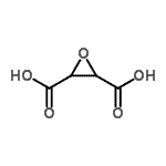 结构式 CAS# 141-36-6, 2,3-环氧乙烷二甲酸