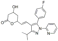 CAS#: 141117-01-3， 6-[(E)-2-[5-(4-Fluorophenyl)-3-Propan-2-Yl-1-Pyridin-2-Ylpyrazol-4-Yl]Ethenyl]-4-Hydroxyoxan-2-One