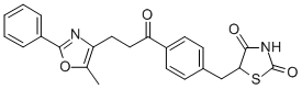structure of CAS# 141200-24-0, 5-[[4-[3-(5-Methyl-2-Phenyl-1,3-Oxazol-4-Yl)Propanoyl]Phenyl]Methyl]-1,3-Thiazolidine-2,4-Dione;5-[[4-[3-(5-Methyl-2-Phenyl-Oxazol-4-Yl)Propanoyl]Phenyl]Methyl]Thiazolidine-2,4-Dione;5-[[4-[3-(5-Methyl-2-Phenyl-4-Oxazolyl)-1-Oxopropyl]Phenyl]Methyl]Thiazolidine-2,4-Dione;5-[4-[3-(5-Methyl-2-Phenyl-Oxazol-4-Yl)Propanoyl]Benzyl]Thiazolidine-2,4-Quinone