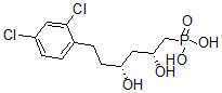 CAS#: 141263-54-9， [(2R,4R)-6-(2,4-Dichlorophenyl)-2,4-Dihydroxyhexyl]Phosphonic Acid