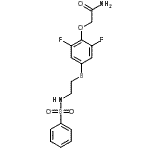 CAS#: 141286-78-4， 2-[2,6-Difluoro-4-({2-[(Phenylsulfonyl)Amino]Ethyl}Sulfanyl)Phenoxy]Acetamide