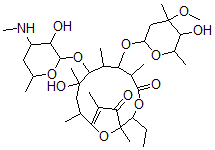 CAS#: 141340-34-3， 2-Ethyl-9-Hydroxy-6-(5-Hydroxy-4-Methoxy-4,6-Dimethyloxan-2-Yl)Oxy-8-(3-Hydroxy-6-Methyl-4-Methylaminooxan-2-Yl)Oxy-1,5,7,9,11,13-Hexamethyl-3,15-Dioxabicyclo[10.2.1]Pentadec-12-Ene-4,14-Dione