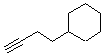 结构式 CAS# 141345-08-6, 3-丁炔-1-基环己烷