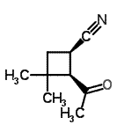 CAS#: 141422-99-3， (1R,2R)-2-Acetyl-3,3-Dimethylcyclobutanecarbonitrile