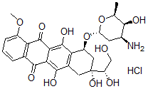 CAS#: 141434-67-5， (7S,9S)-7-[(2R,4S,5S,6S)-4-Amino-5-Hydroxy-6-Methyloxan-2-Yl]Oxy-9-[(1S)-1,2-Dihydroxyethyl]-6,9,11-Trihydroxy-4-Methoxy-8,10-Dihydro-7H-Tetracene-5,12-Dione Hydrochloride