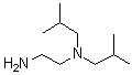 structure of CAS# 14156-98-0, N,N-Diisobutyl-1,2-Ethanediamine;(2-aminoethyl)diisobutylamine;1,2-ethanediamine, N,N-bis(2-methylpropyl)-;MFCD00048342