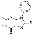 CAS#: 141622-32-4， 5-Methyl-3-Phenyl-2-Sulfanylidene-4H-[1,3]Thiazolo[5,4-e]Pyrimidin-7-One