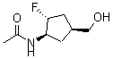 CAS#: 141765-40-4， rel-N-[(1R,2R,4S)-2-Fluoro-4-(hydroxymethyl)cyclopentyl]-Acetamide