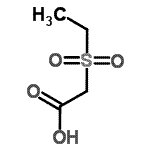 结构式 CAS# 141811-44-1, (乙基磺酰基)乙酸