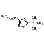 CAS#: 141853-78-3， 5-(2-Methyl-2-Propanyl)-3-[(1E)-1-Propen-1-Yl]-1,2-Oxazole