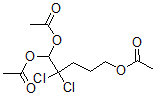 structure of CAS# 141942-61-2, (1,5-Diacetyloxy-2,2-Dichloropentyl) Acetate;(1,5-Diacetoxy-2,2-Dichloro-Pentyl) Acetate;Acetic Acid (1,5-Diacetoxy-2,2-Dichloropentyl) Ester;Acetic Acid (1,5-Diacetoxy-2,2-Dichloro-Pentyl) Ester