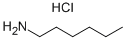 structure of CAS# 142-81-4, 1-Hexanamine Hydrochloride (1:1);Hexylamine Hydrochloride;1-Hexanamine, Hydrochloride;Hexanamine Hydrochloride