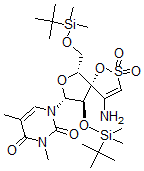 CAS#: 142102-79-2， 1-[(5R,6R,7R,9R)-4-Amino-6-(Tert-Butyl-Dimethylsilyl)Oxy-9-[(Tert-Butyl-Dimethylsilyl)Oxymethyl]-2,2-Dioxo-1,8-Dioxa-2lambda6-Thiaspiro[4.4]Non-3-En-7-Yl]-3,5-Dimethylpyrimidine-2,4-Dione
