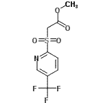 结构式 CAS# 142274-37-1, 甲基{[5-(三氟甲基)-2-吡啶基]磺酰基}乙酸酯