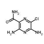 CAS 登录号：14236-57-8， 3,5-二氨基-6-氯-2-吡嗪甲酰胺