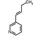 CAS#: 142505-11-1， 3-[(1E)-1-Buten-1-Yl]Pyridine