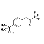 structure of CAS# 142505-28-0, 1,1,1-Trifluoro-3-[4-(2-Methyl-2-Propanyl)Phenyl]Acetone;3-(4-tert-Butylphenyl)-1,1,1-trifluoro-2-propanone;MFCD02260859