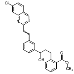 CAS#: 142542-47-0， Methyl 2-(3-{3-[2-(7-Chloro-2-Quinolinyl)Vinyl]Phenyl}-3-Hydroxypropyl)Benzoate