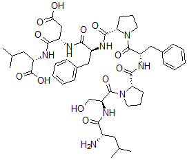 CAS#: 142606-55-1， Leucyl-seryl-prolyl-phenylalanyl-prolyl-phenylalanyl-aspartyl-leucine
