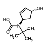 CAS#: 142633-89-4， [(1R,4R)-4-Hydroxy-2-Cyclopenten-1-Yl](2-Methyl-2-Propanyl)Carbamic Acid