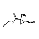 CAS#: 142653-21-2， Ethyl (1R,2S)-2-Cyano-1-Methylcyclopropanecarboxylate