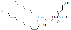 CAS#: 142723-65-7， [(2R)-2-(Dodecanoylamino)-3-Octoxypropyl] 2-Hydroxyethyl Hydrogen Phosphate