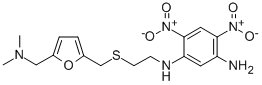 CAS#: 142744-17-0， N'-[2-[[5-(Dimethylaminomethyl)Furan-2-Yl]Methylsulfanyl]Ethyl]-4,6-Dinitrobenzene-1,3-Diamine