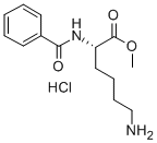 结构式 CAS# 14280-01-4, N2-苯甲酰基-L-赖氨酸甲酯单盐酸盐