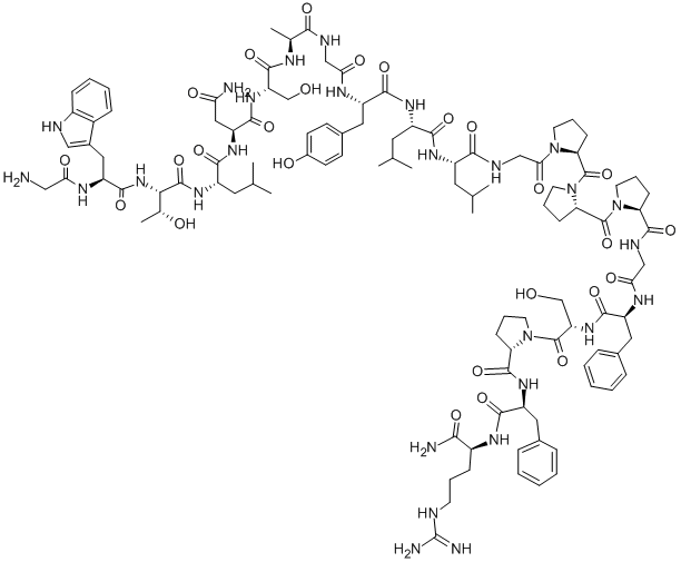CAS#: 142846-71-7， Glycyl-L-Tryptophyl-L-Threonyl-L-Leucyl-L-Asparaginyl-L-Seryl-L-Alanylglycyl-L-Tyrosyl-L-Leucyl-L-Leucylglycyl-L-Prolyl-L-Prolyl-L-Prolylglycyl-L-Phenylalanyl-L-Seryl-L-Prolyl-L-Phenylalanyl-L-Argininamide