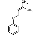 structure of CAS# 14309-15-0, [(3-Methyl-2-Buten-1-Yl)Oxy]Benzene;[(3-Methyl-2-butenyl)oxy]benzene;[(3-Methyl-2-butenyl)oxy]benzene #;3-Methyl-2-butenyl phenyl ether
