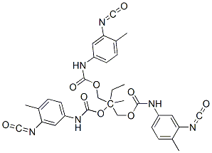 CAS#: 1431-54-5， 2-Ethyl-2-[[[[(3-Isocyanato-4-Methylphenyl)Amino]Carbonyl]Oxy]Methyl]Propylene (3-Isocyanato-4-Methylphenyl)Carbamate
