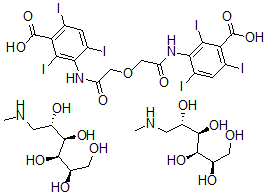 CAS#: 14317-18-1， Ioglycamic acid N-methylglucamine
