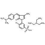 CAS#: 143193-48-0， 4-Chloro-3-{(4Z)-4-[4-(Dimethylamino)Benzylidene]-3-Methyl-5-Oxo-4,5-Dihydro-1H-Pyrazol-1-Yl}Benzenesulfonic Acid - N,N-Diethylethanamine (1:1)