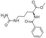 结构式 CAS# 14325-36-1, N5-(氨基羰基)-N2-苯甲酰基-L-鸟氨酸甲酯