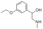 structure of CAS# 143337-62-6, 1-(3-Ethoxyphenyl)-2-(methylamino)ethanol;[(2S)-2-(3-Ethoxyphenyl)-2-Hydroxy-Ethyl]-Methyl-Ammonium;[(2S)-2-(3-Ethoxyphenyl)-2-Hydroxyethyl]-Methylammonium;[(2S)-2-(3-Ethoxyphenyl)-2-Hydroxy-Ethyl]-Methyl-Azanium
