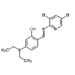 CAS#: 14337-54-3， 2-[(3,5-Dibromo-2-Pyridinyl)Diazenyl]-5-(Diethylamino)Phenol