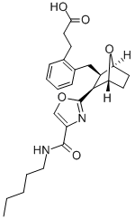 CAS#: 143443-90-7， 3-[2-[[(1S,5S,6R)-5-[4-(Pentylcarbamoyl)-1,3-Oxazol-2-Yl]-7-Oxabicyclo[2.2.1]Heptan-6-Yl]Methyl]Phenyl]Propanoic Acid