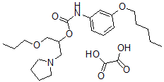 CAS#: 143503-32-6， 3-(pentyloxy)-Carbanilic acid 2-propoxy-1-(1-pyrrolidinylmethyl)ethyl ester oxalate
