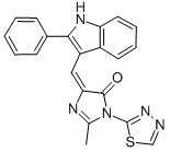 CAS#: 143658-84-8， (5Z)-2-Methyl-5-[(2-Phenyl-1H-Indol-3-Yl)Methylidene]-3-(1,3,4-Thiadiazol-2-Yl)Imidazol-4-One