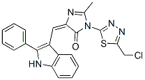 CAS#: 143658-86-0， (5Z)-3-[5-(Chloromethyl)-1,3,4-Thiadiazol-2-Yl]-2-Methyl-5-[(2-Phenyl-1H-Indol-3-Yl)Methylidene]Imidazol-4-One