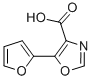 structure of CAS# 143659-16-9, 5-(2-Furanyl)-4-Oxazolecarboxylic Acid;4-Oxazolecarboxylic Acid, 5-(2-Furanyl)-;5-(2-Furanyl)-4-Oxazolecarboxylic Acid