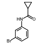 结构式 CAS# 14372-07-7, N-(3-溴苯基)环丙烷甲酰胺
