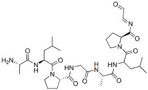 CAS#: 143738-75-4， (2S)-1-[(2S)-2-[[(2S)-2-Aminopropanoyl]Amino]-4-Methylpentanoyl]-N-[2-[[(2S)-1-[[(2S)-4-Methyl-1-Oxo-1-[(2S)-2-(2-Oxoethylidenecarbamoyl)Pyrrolidin-1-Yl]Pentan-2-Yl]Amino]-1-Oxopropan-2-Yl]Amino]-2-Oxoethyl]Pyrrolidine-2-Carboxamide