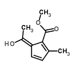 CAS 登录号：14374-52-8， 甲基(5E)-5-(1-羟基乙亚基)-2-甲基-1,3-环戊二烯-1-羧酸酯