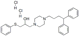 CAS#: 143760-05-8， 1-[4-(4,4-Diphenylbutyl)Piperazin-1-Yl]-3-Phenylsulfanylpropan-2-Ol Dihydrochloride