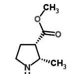 CAS#: 143878-87-9， Methyl (2S,3S)-2-Methyl-3-Pyrrolidinecarboxylate